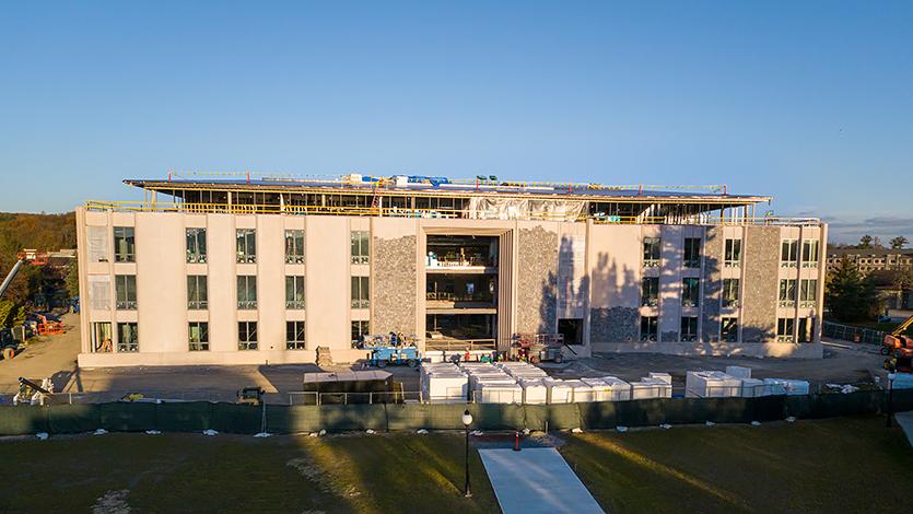 Image of Dyson Center construction.